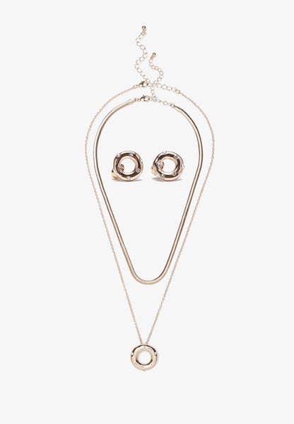 Anna Field 3 PACK - Earrings - Shiny Gold-coloured