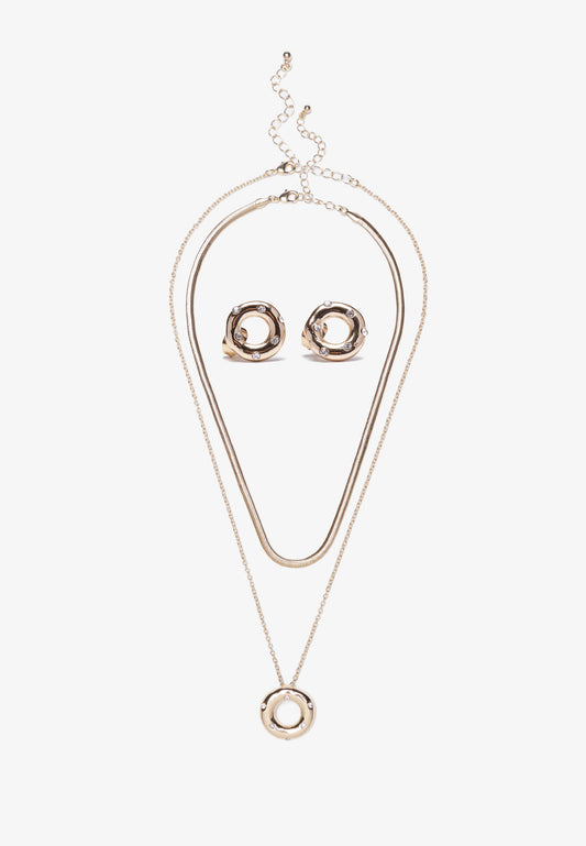 Anna Field 3 PACK - Earrings - Shiny Gold-coloured
