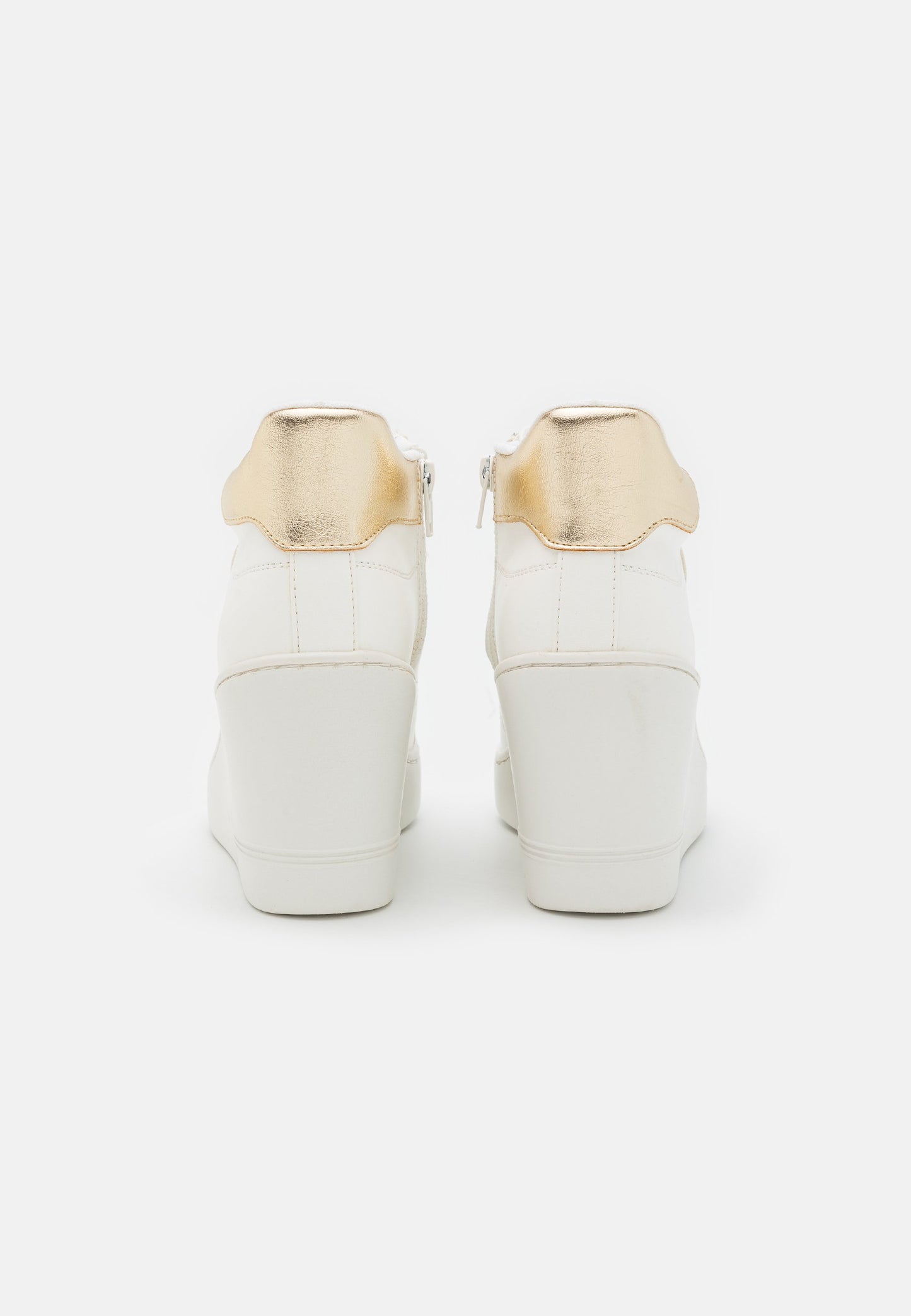Anna Field High-Top Trainers - White/Gold