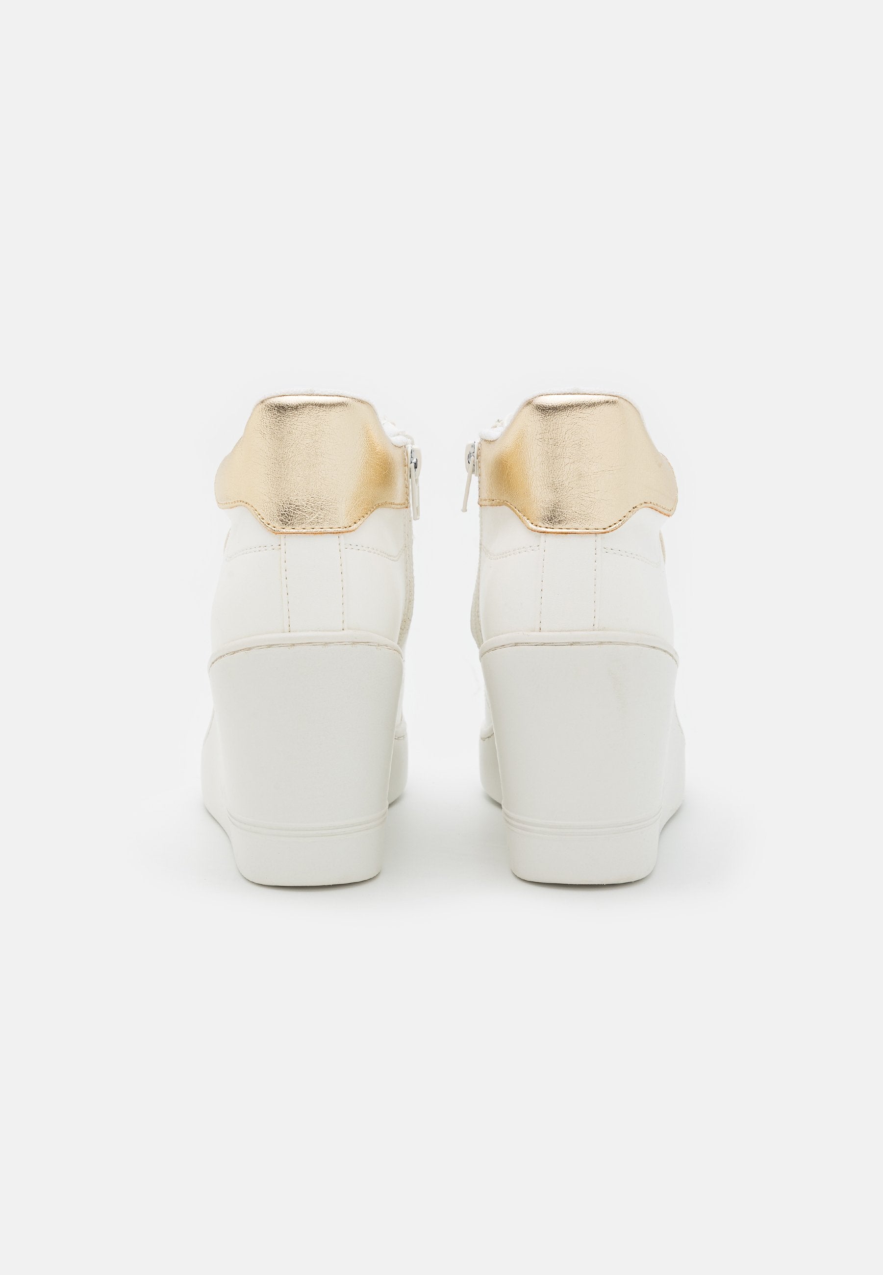 Anna Field High-Top Trainers - White/Gold