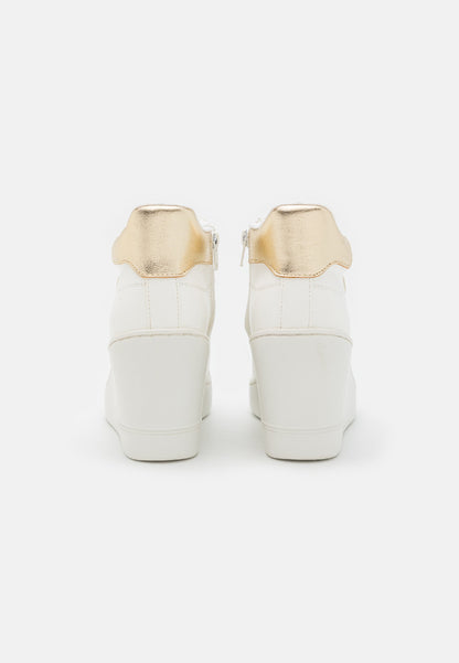 Anna Field High-Top Trainers - White/Gold