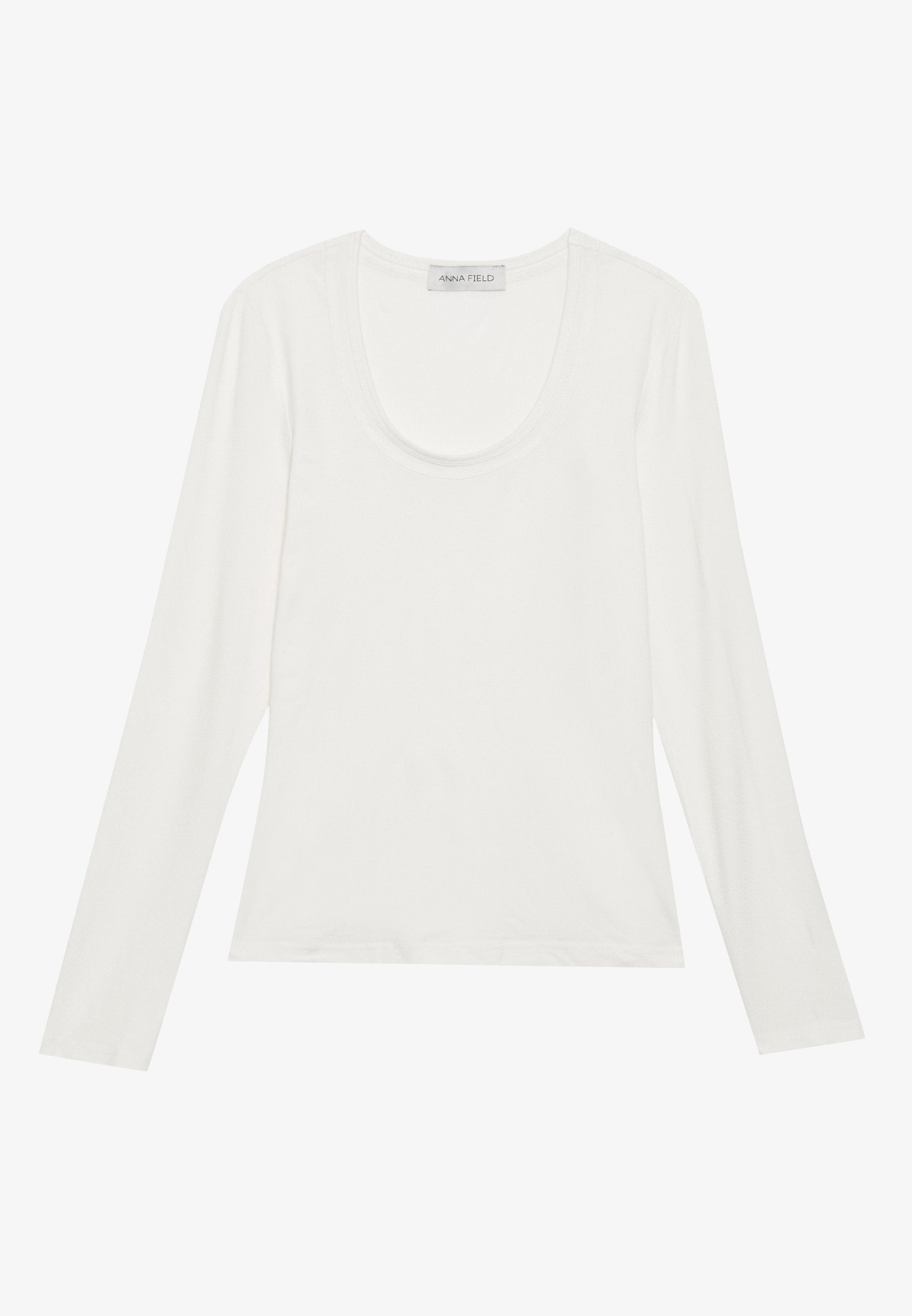 Anna Field 3 PACK - Long Sleeved Top - Egret, Trooper & Black