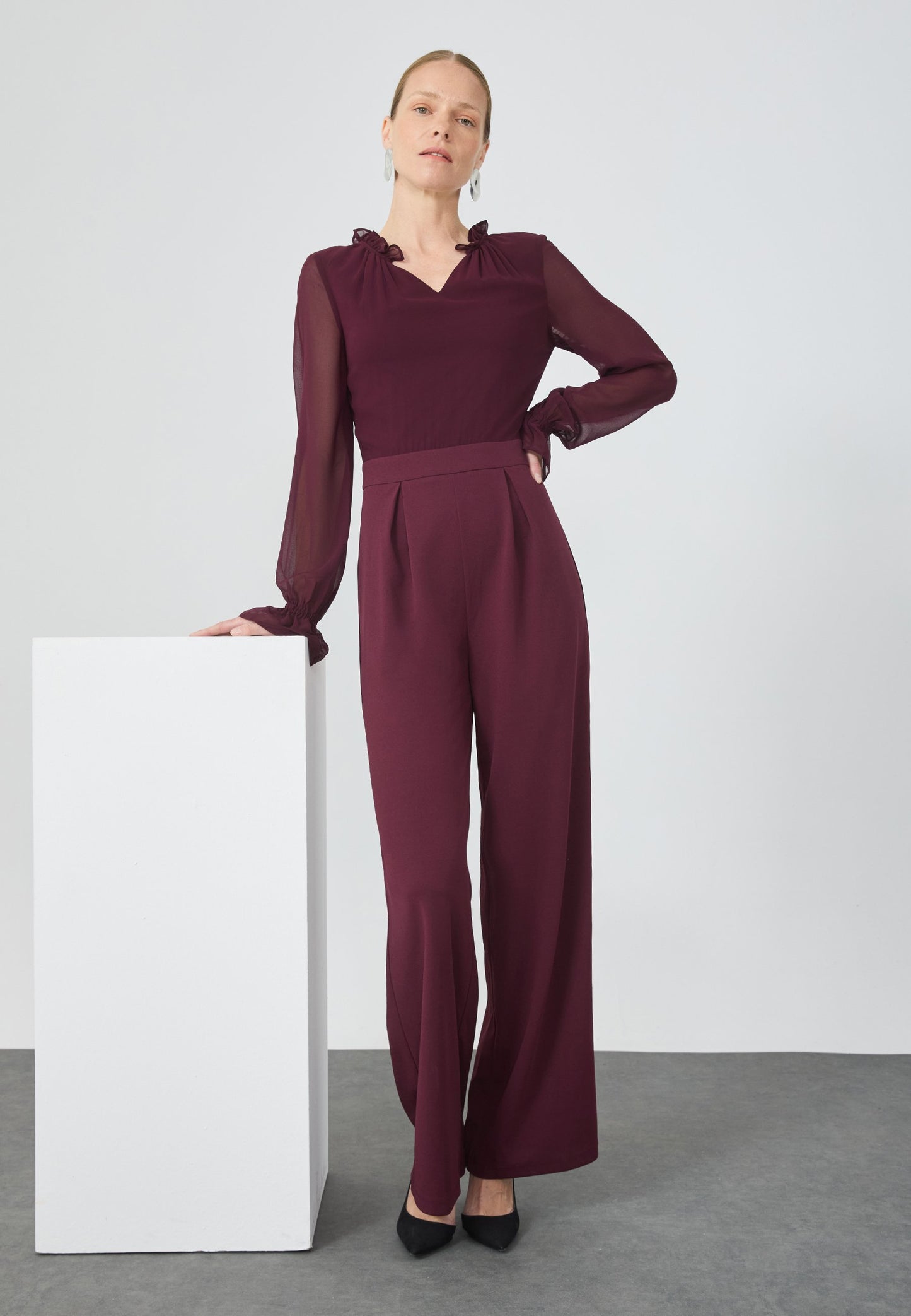 Anna Field Jumpsuit - Bordeaux