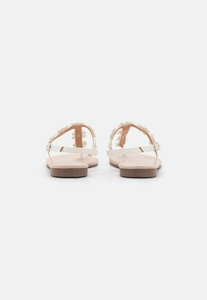  T-Bar Sandals - White