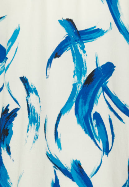 Anna Field Button-Down Blouse - White, Blue