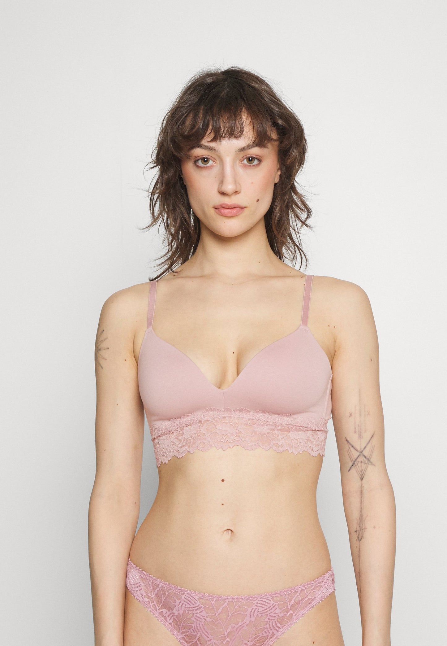 Anna Field 2 Pack - Triangle Bra - Grey/Pink
