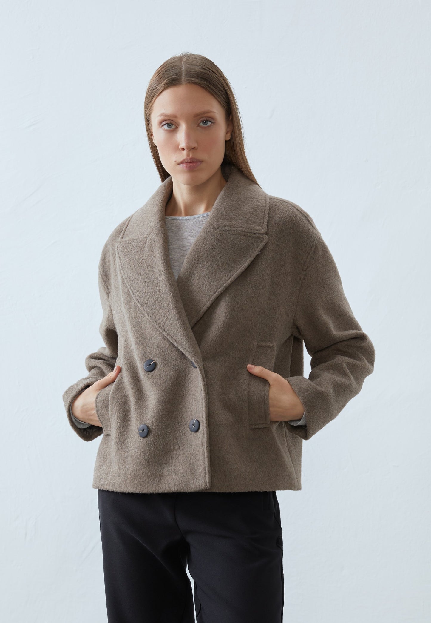 Anna Field Summer Jacket - Mottled Light Grey