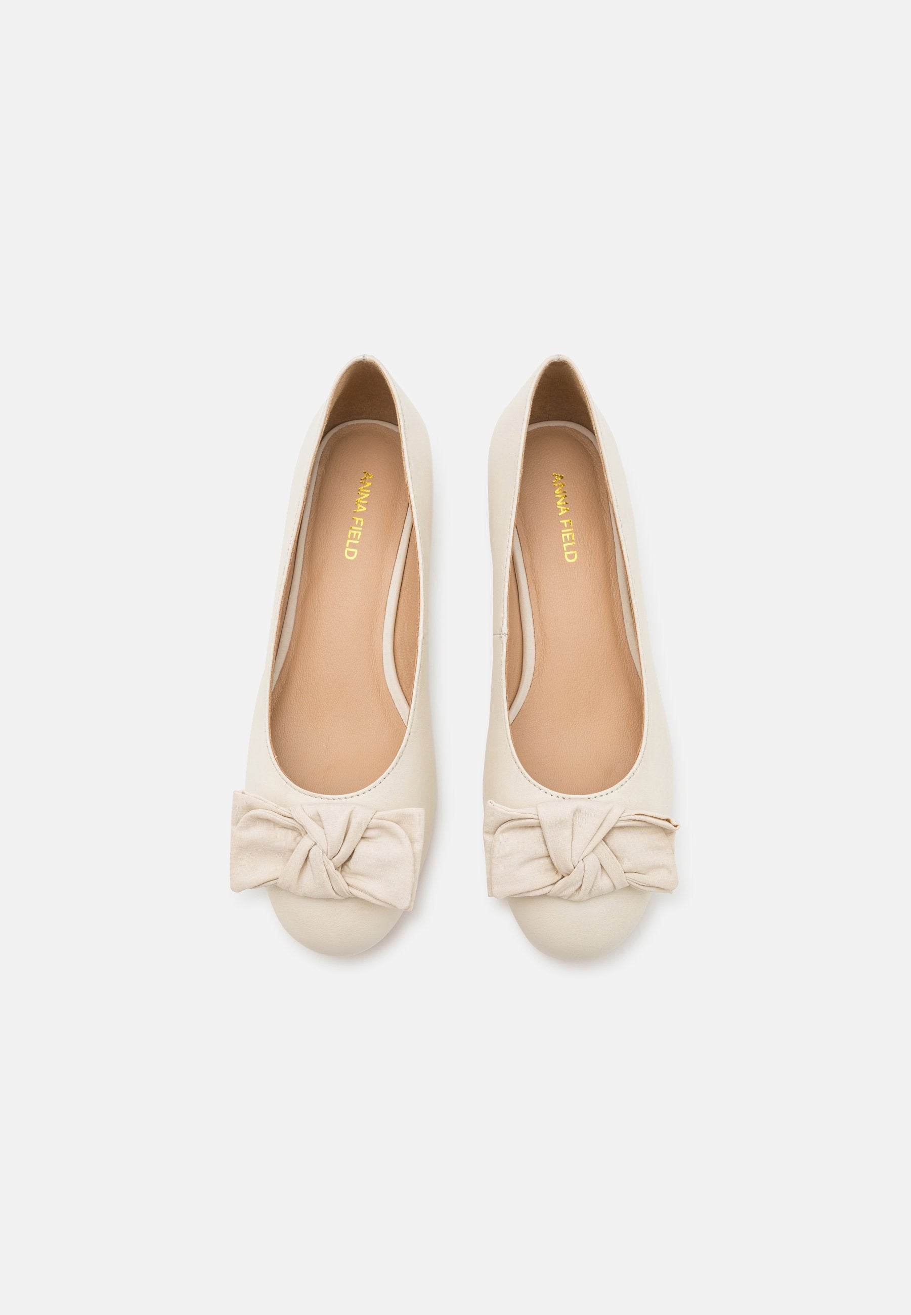  Leather Wide Fit - Ballet Pumps - White