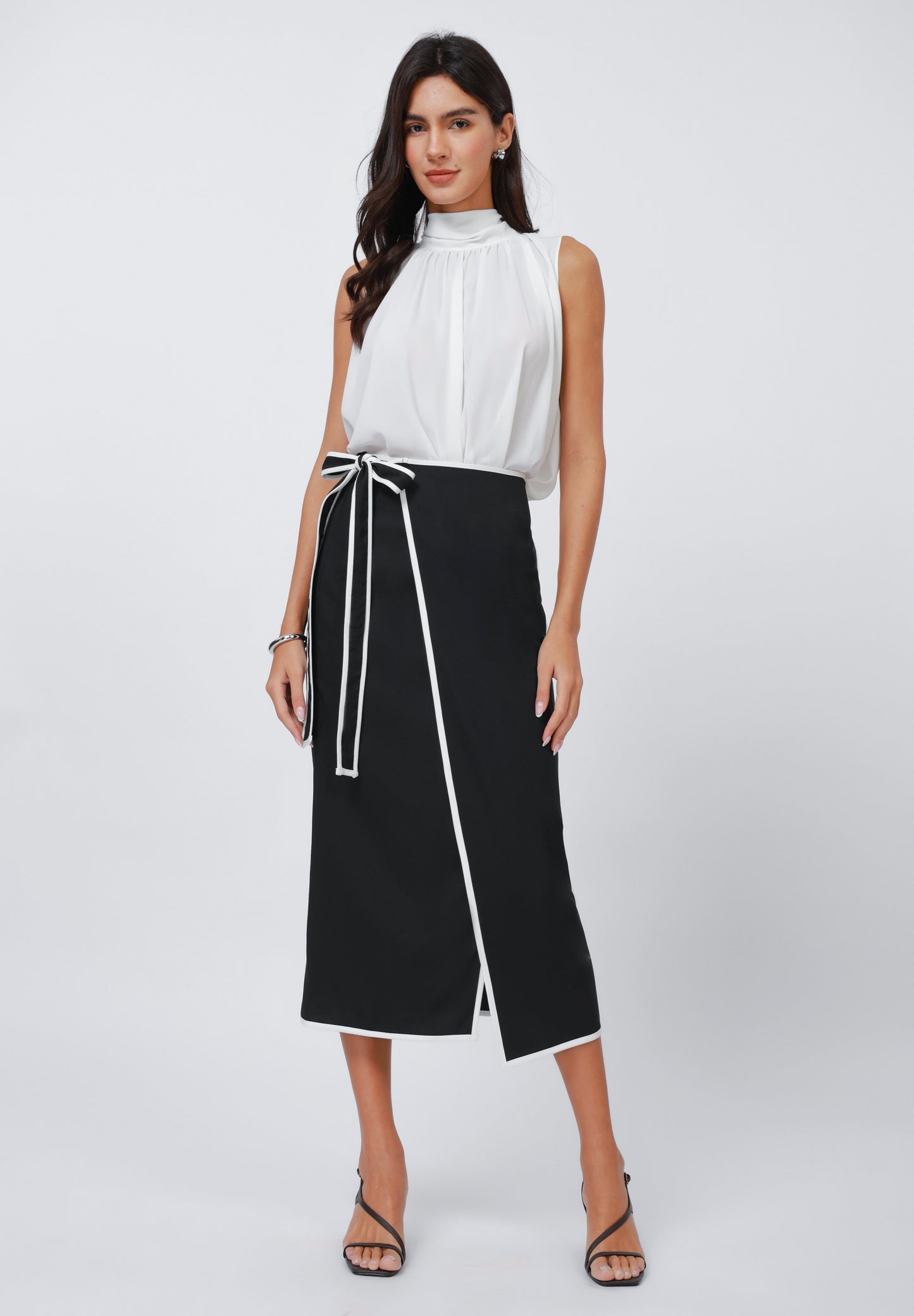 Anna Field Wrap Skirt - Black