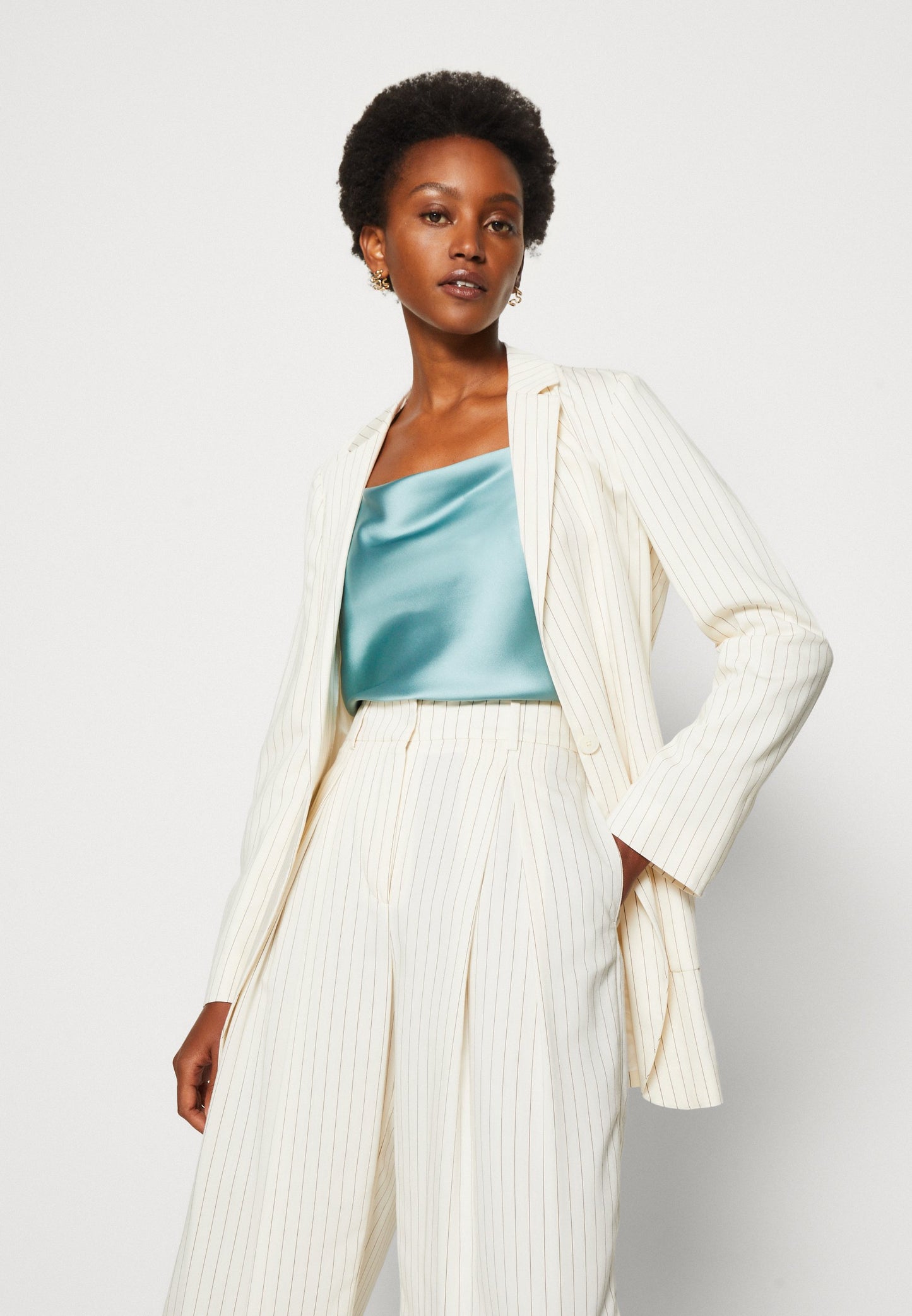 Anna Field Top - Light Blue