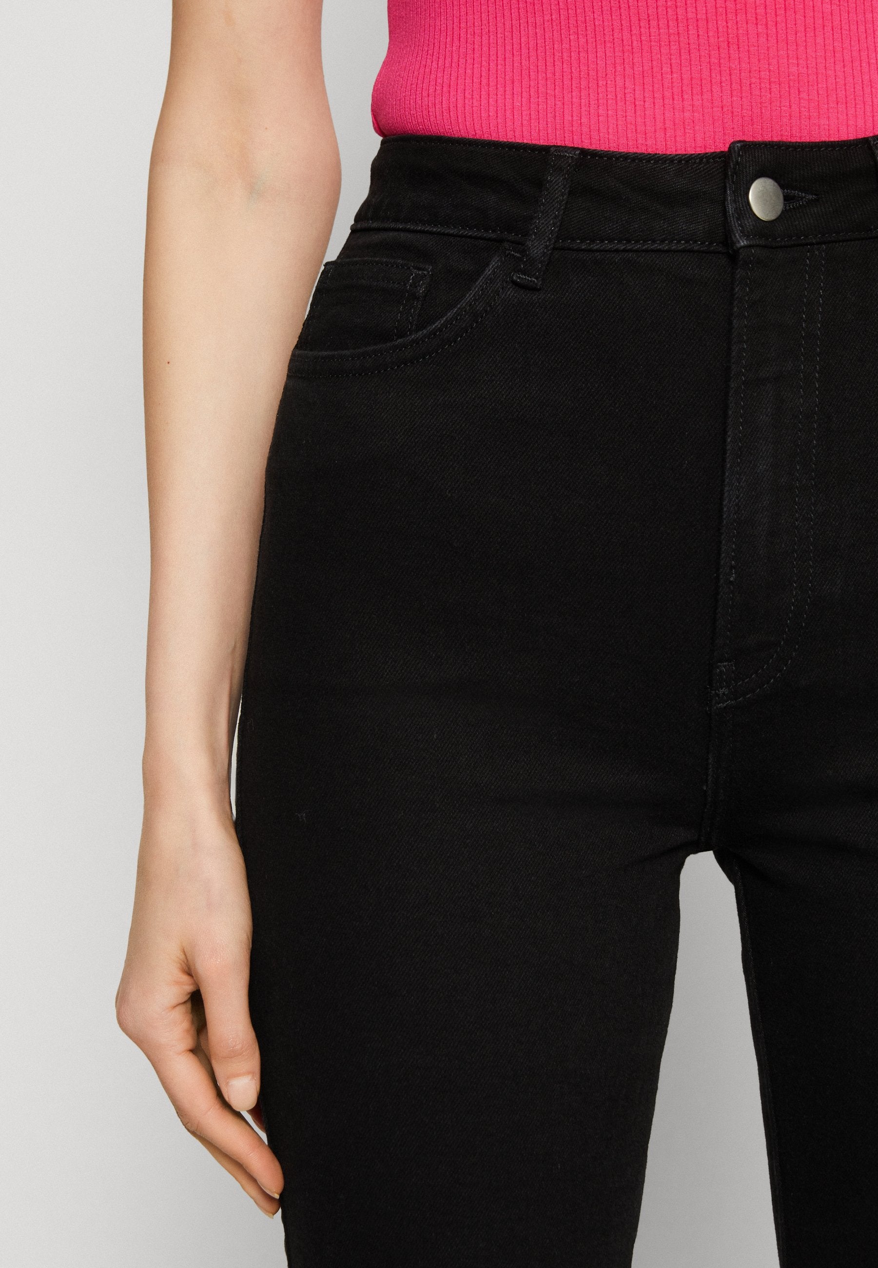 Anna Field Straight Leg Jeans - Black Denim