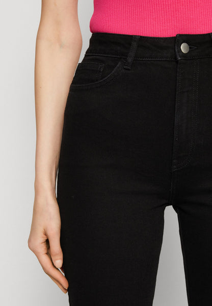 Anna Field Straight Leg Jeans - Black Denim