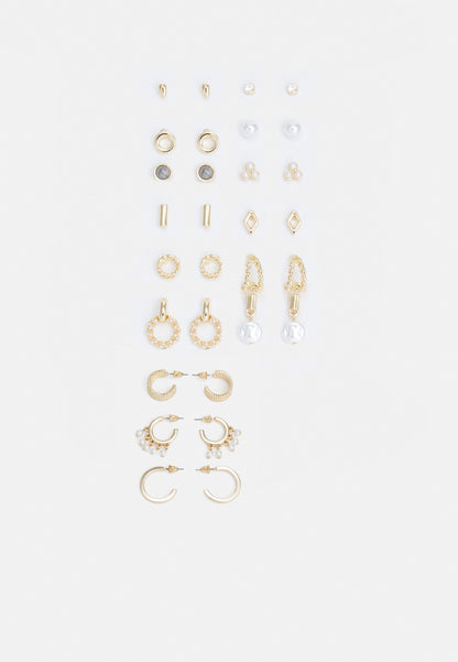 Anna Field 12 PACK - Earrings - Gold-coloured