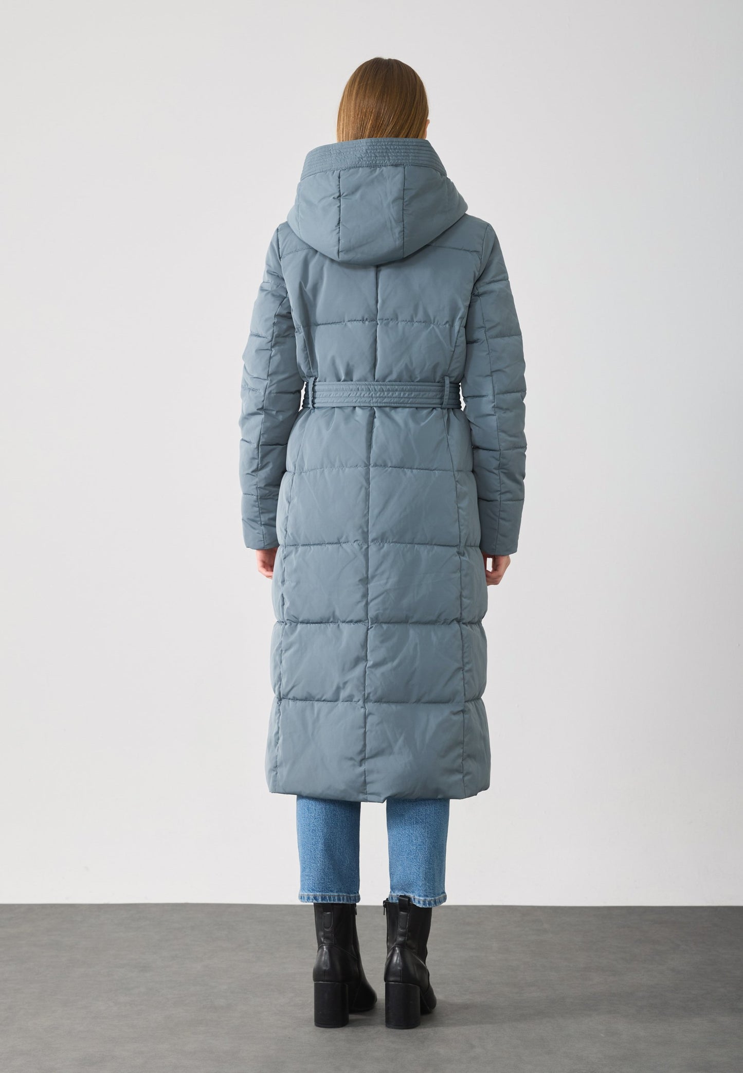Anna Field Winter Coat - Blue Grey