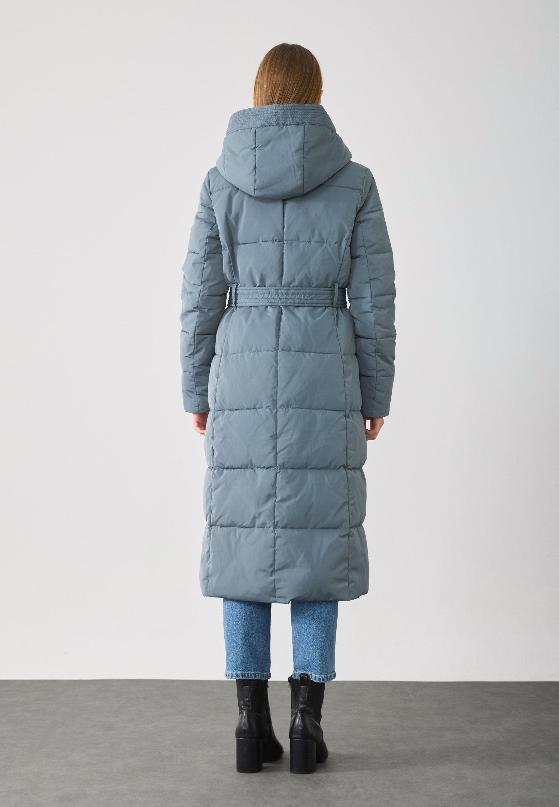 Anna Field Winter Coat - Blue Grey