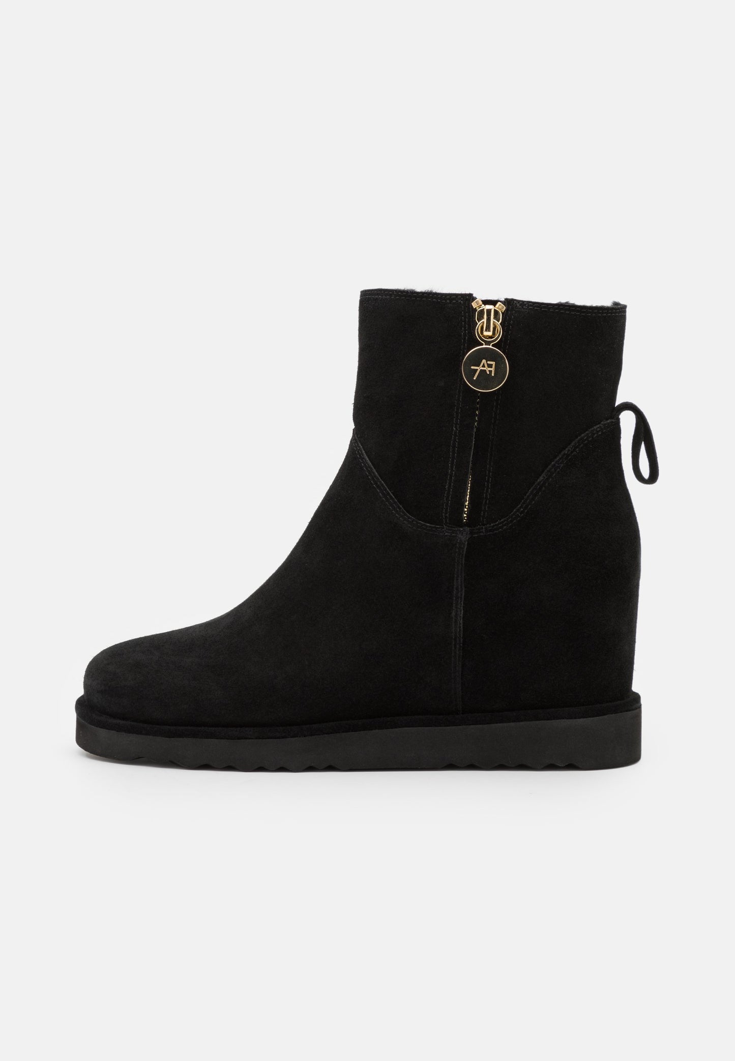 Anna Field Leather Winter Boot - Ankle Boots - Black