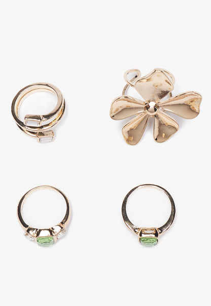 Anna Field 4 PACK - Ring - Gold-coloured