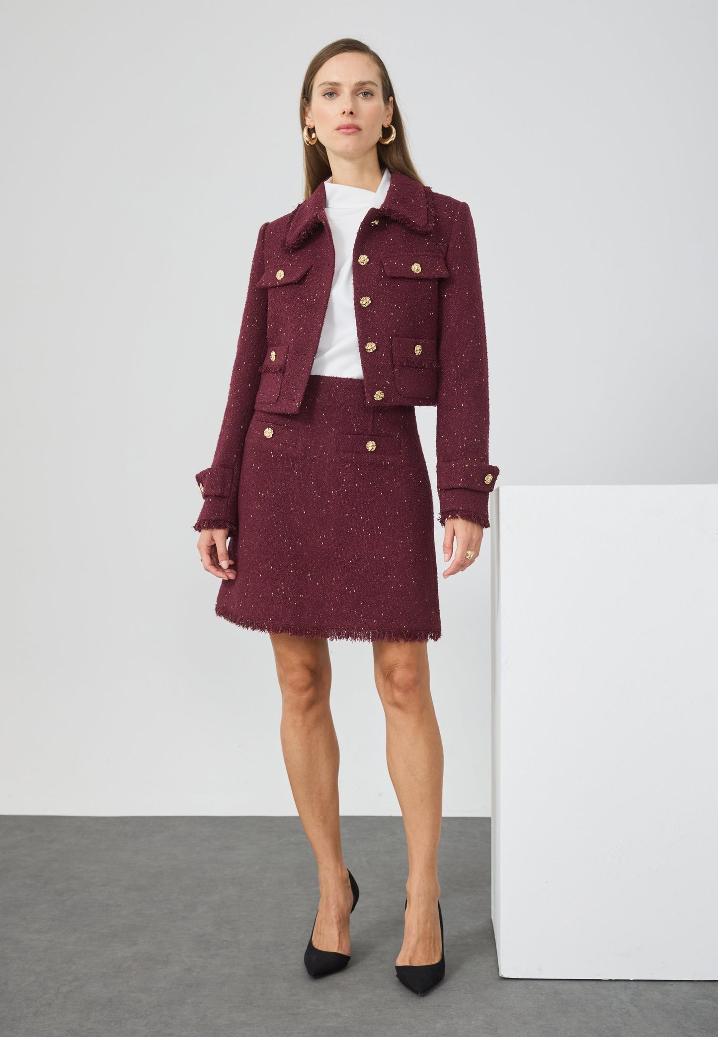 Anna Field Summer Jacket - Bordeaux