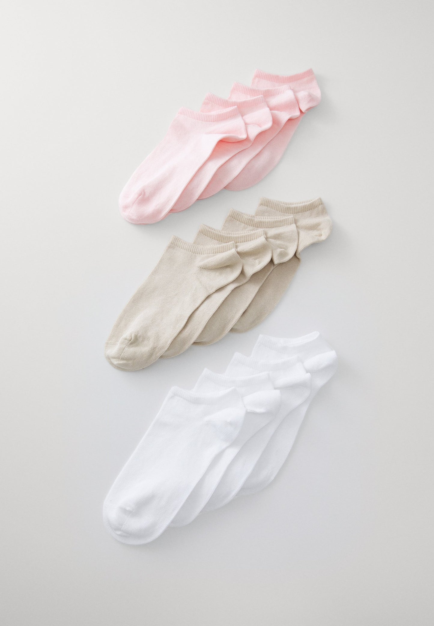 Anna Field 12 PACK - Socks - White/beige/light Pink