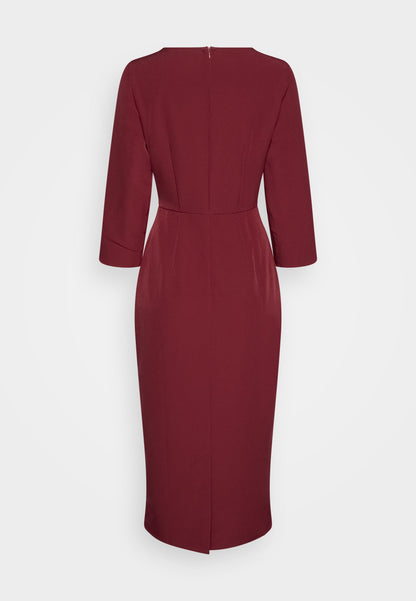  Shift Dress - Dark Red