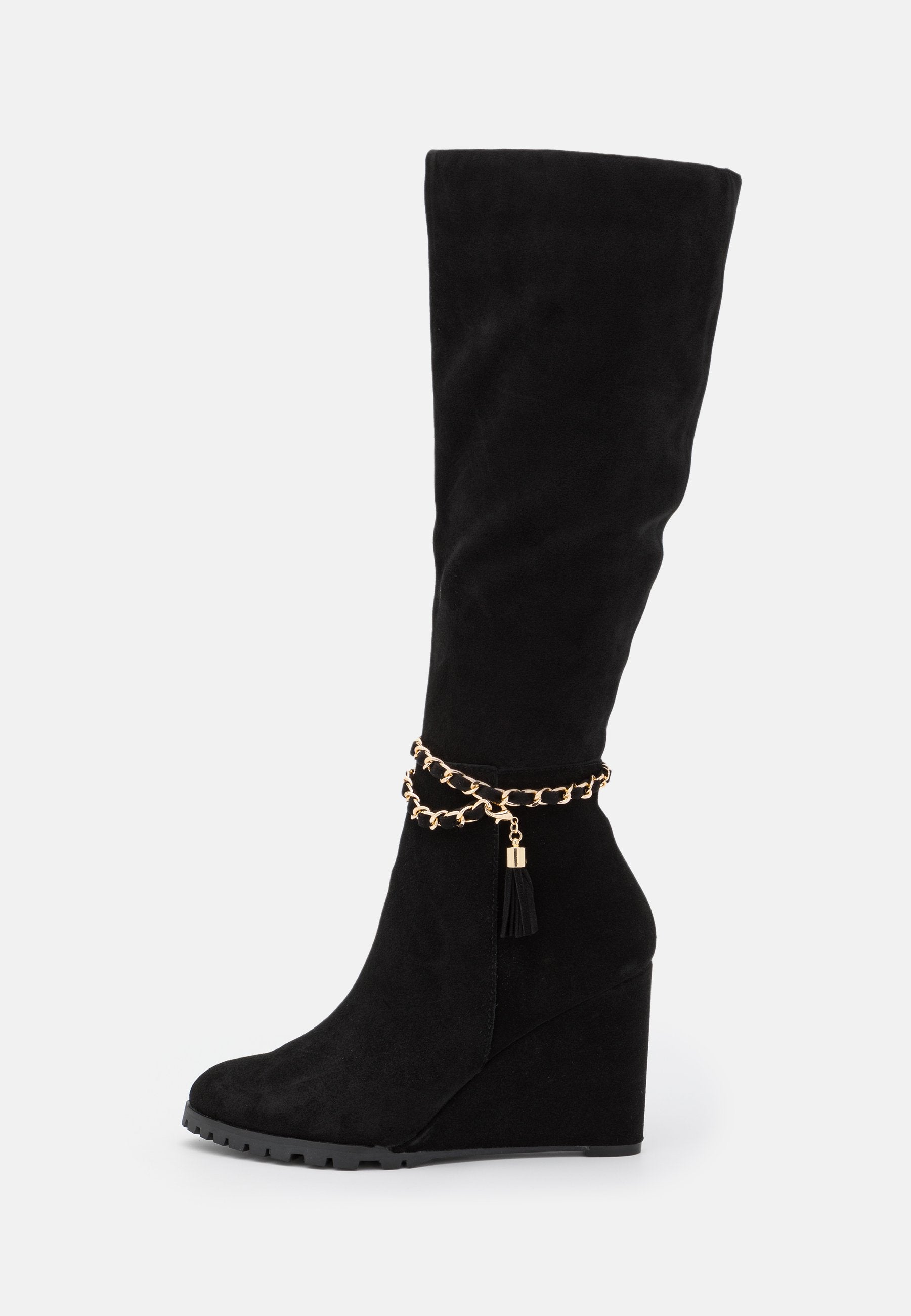 Anna Field Leather - Wedge Boots - Black