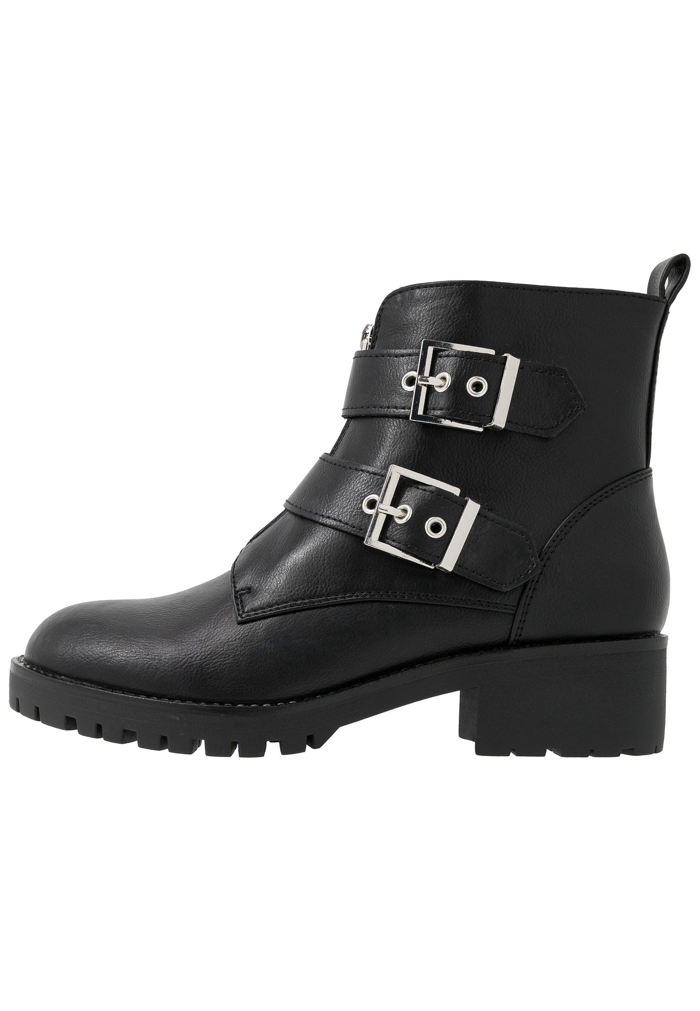 Anna Field Cowboy/Biker Ankle Boot - Black