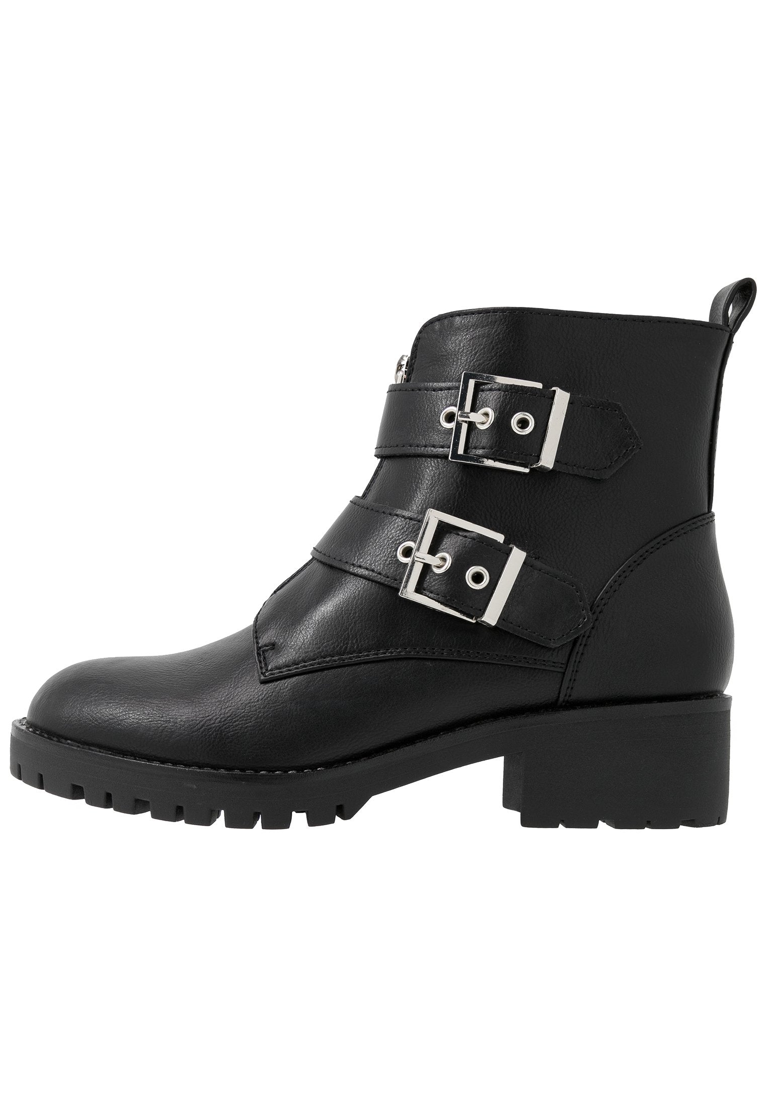 Anna Field Cowboy/Biker Ankle Boot - Black