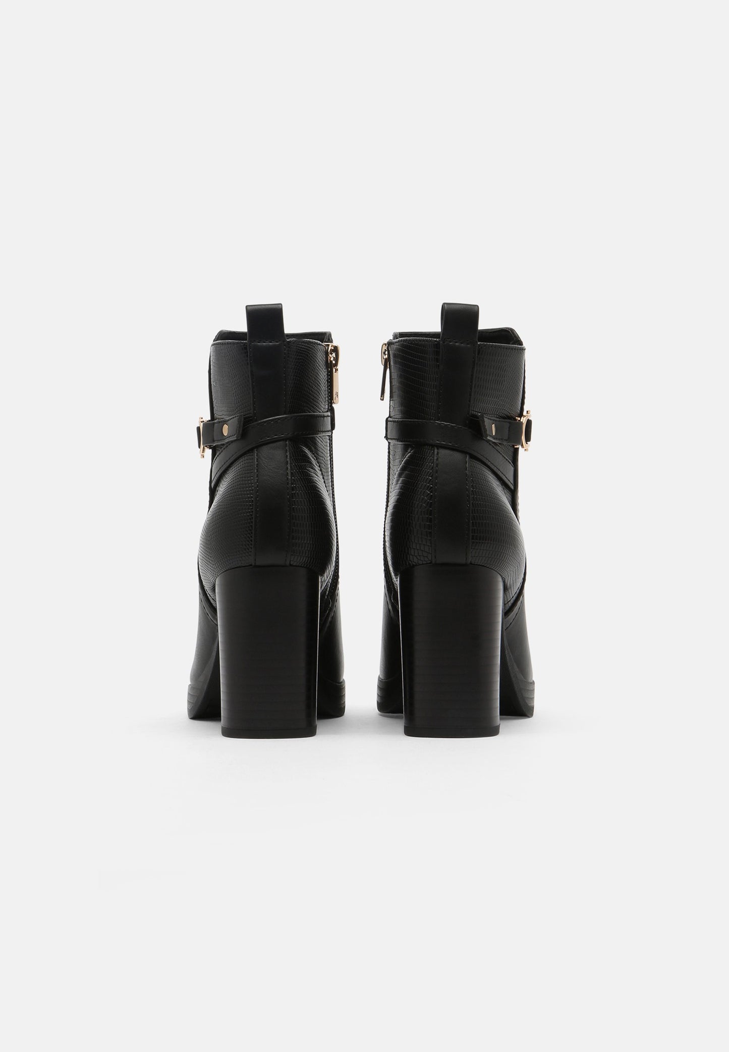Anna Field Platform Ankle Boots - Black