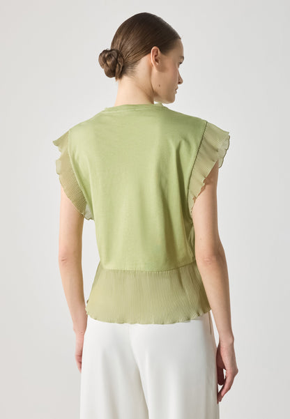 Anna Field Print T-shirt - Sage