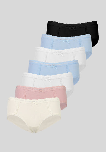 Anna Field 7 PACK - Briefs - Black/white