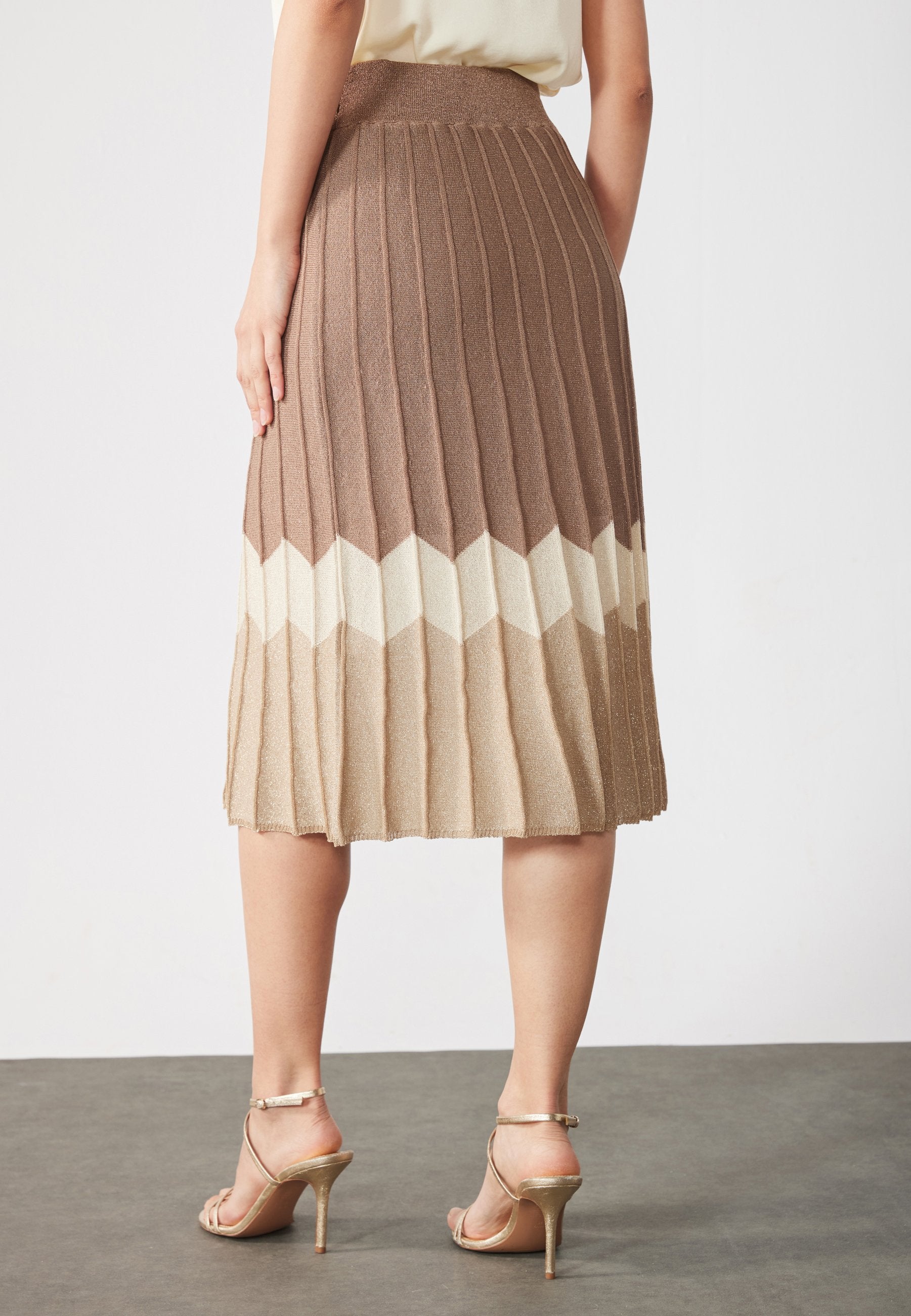 Anna Field KNITTED SKIRT - A-line Skirt - Beige