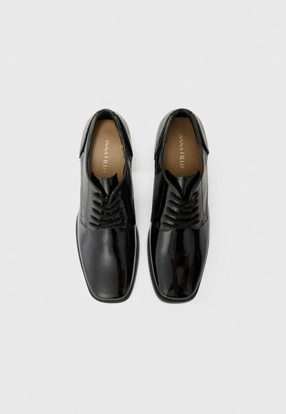 Anna Field Lace-up Heels - Black