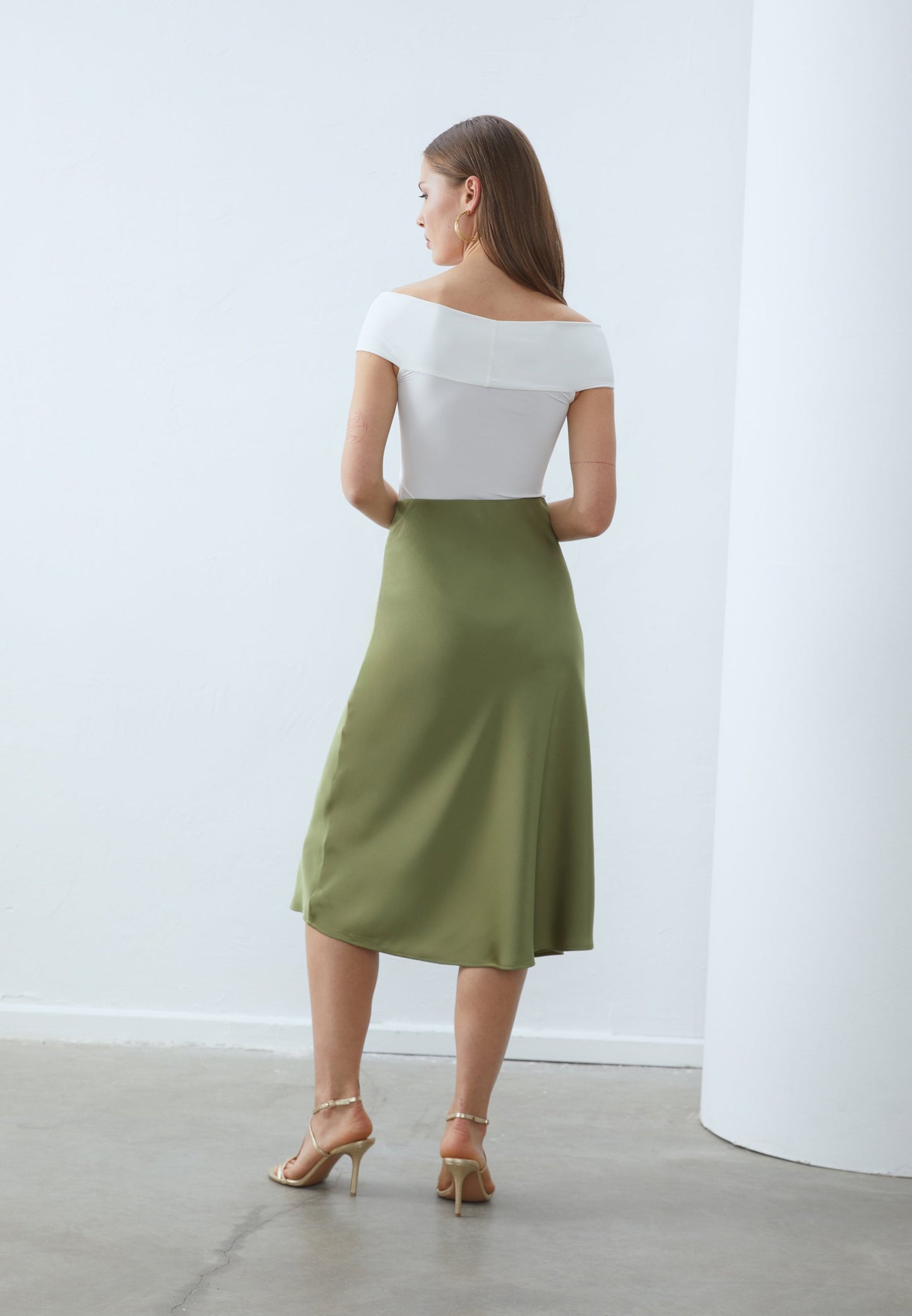 Anna Field A-line Skirt - Green