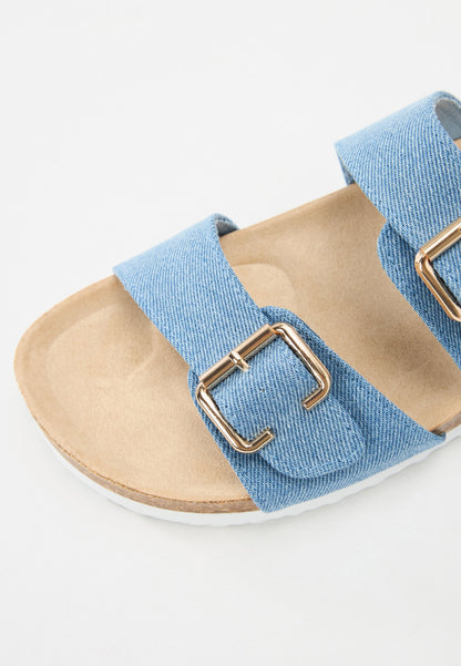 Anna Field GILO - Mules - Blue Denim