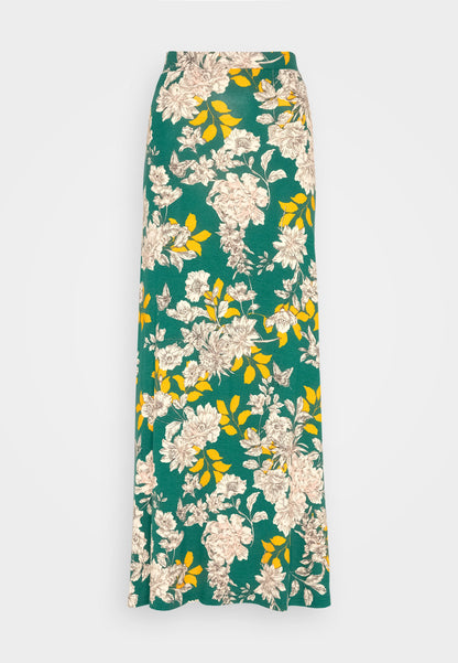 Anna Field Maxi Skirt - Dark Green/Multicoloured