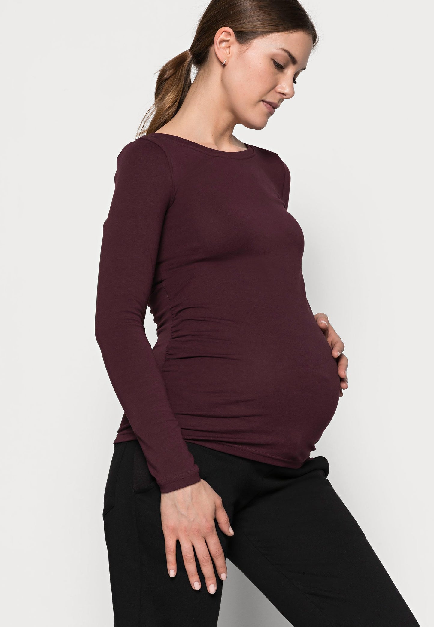  2 Pack - Long Sleeved Top - Dark Green/Bordeaux