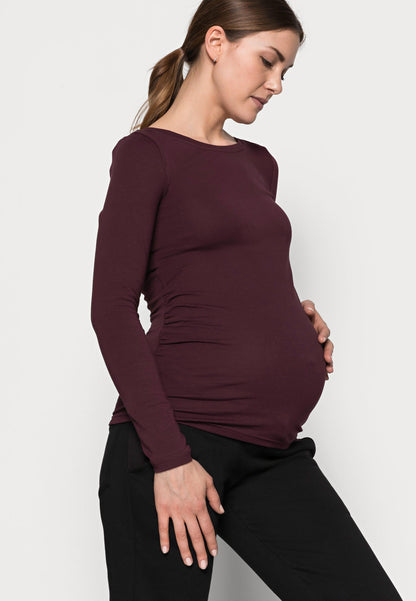  2 Pack - Long Sleeved Top - Dark Green/Bordeaux