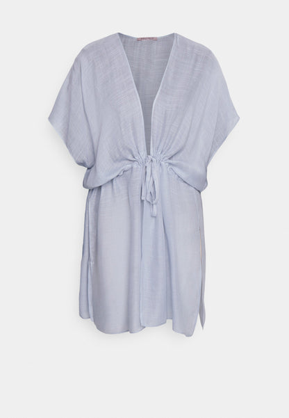 Anna Field Printed Short Kimono / 606 - Khaki_003 - Off-White - Beach Accessory - 502 - Blue