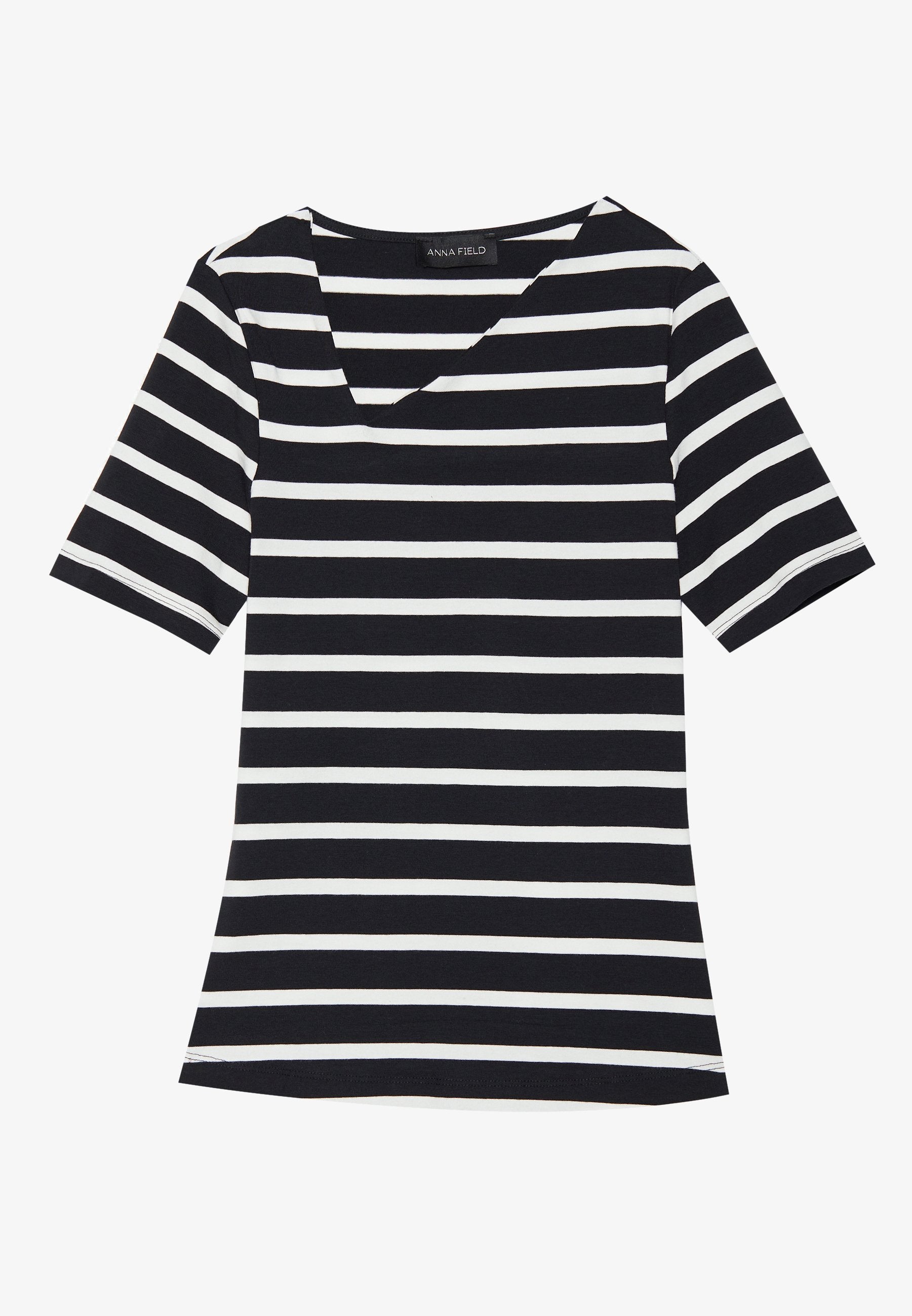 Anna Field 2 PACK - Print T-shirt - Egret/black