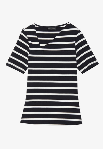 Anna Field 2 PACK - Print T-shirt - Egret/black