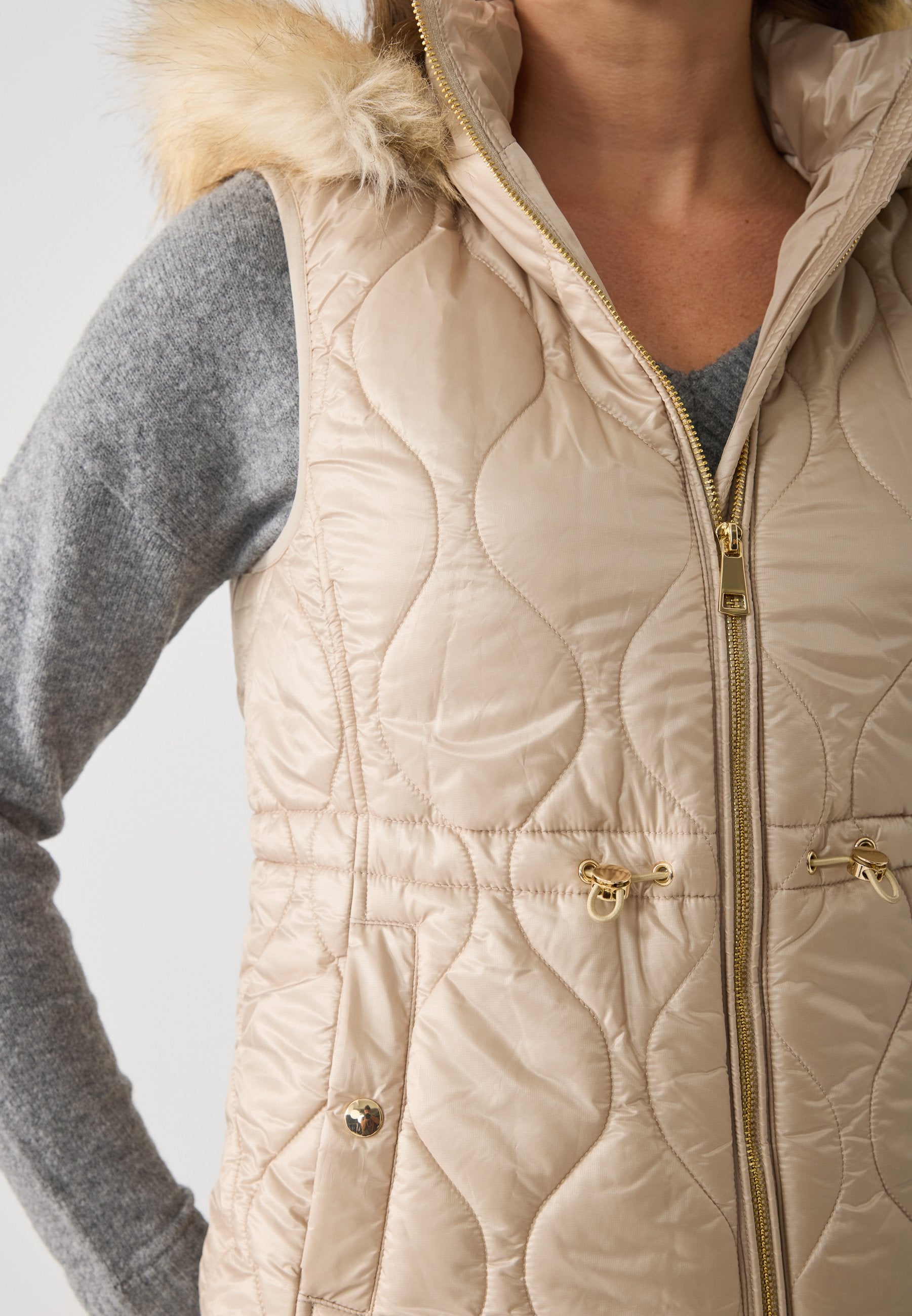 Anna Field Waistcoat - Taupe