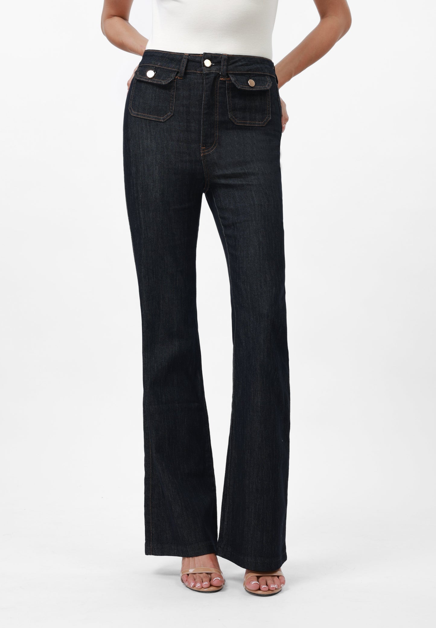  Flared Jeans - Raw Denim