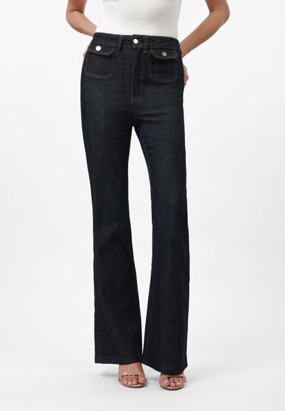  Flared Jeans - Raw Denim