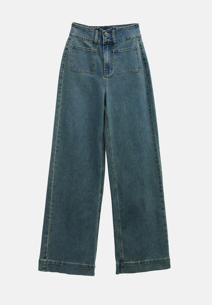  Flared Jeans - Blue Wash
