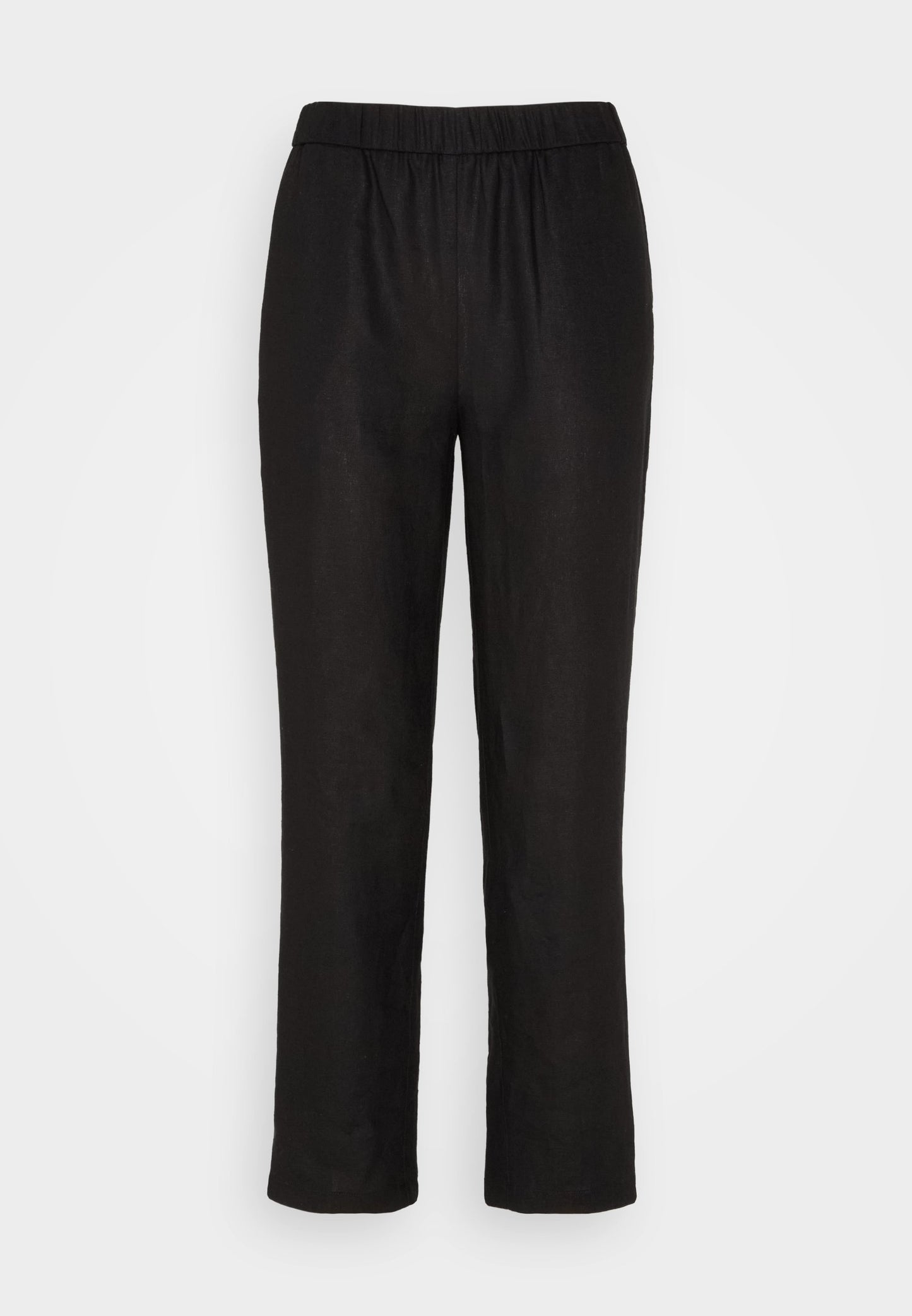 Anna Field Linen Mix - Trousers - Black