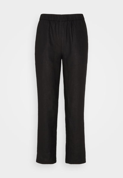Anna Field Linen Mix - Trousers - Black