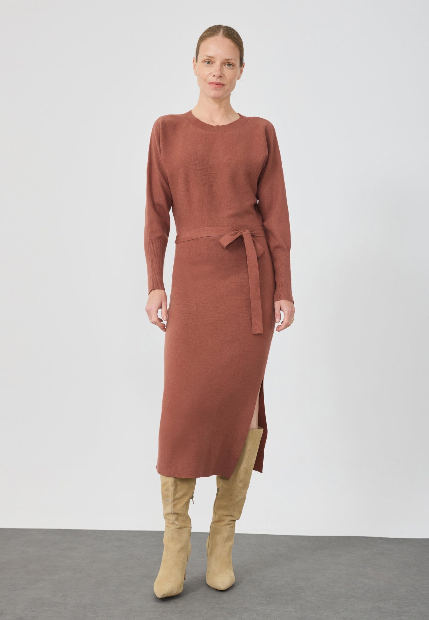 Anna Field Jumper Dress - Rust