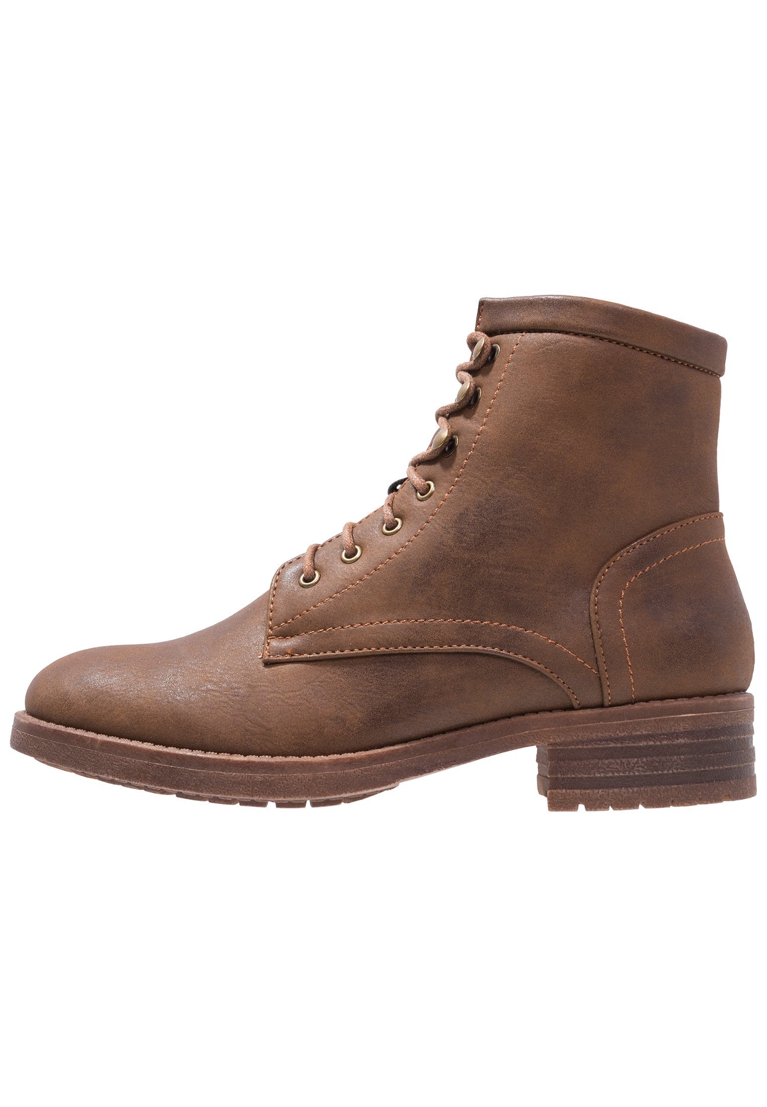 Anna Field Winter Boot - Lace-Up Ankle Boots - Coffee