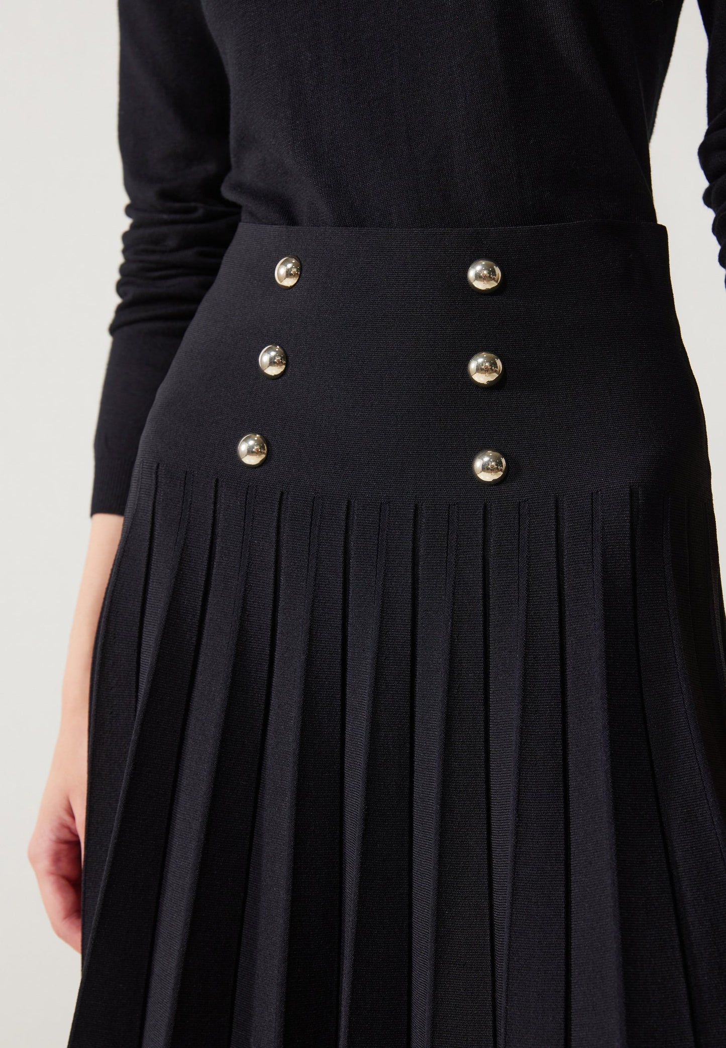 Anna Field MINI SKIRT WITH BUTTONS - A-line Skirt - Black