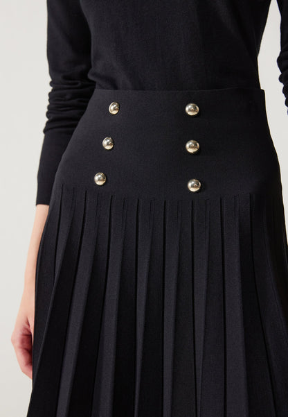 Anna Field MINI SKIRT WITH BUTTONS - A-line Skirt - Black